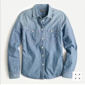 J Crew Denim chambray shirt 100% cotton
